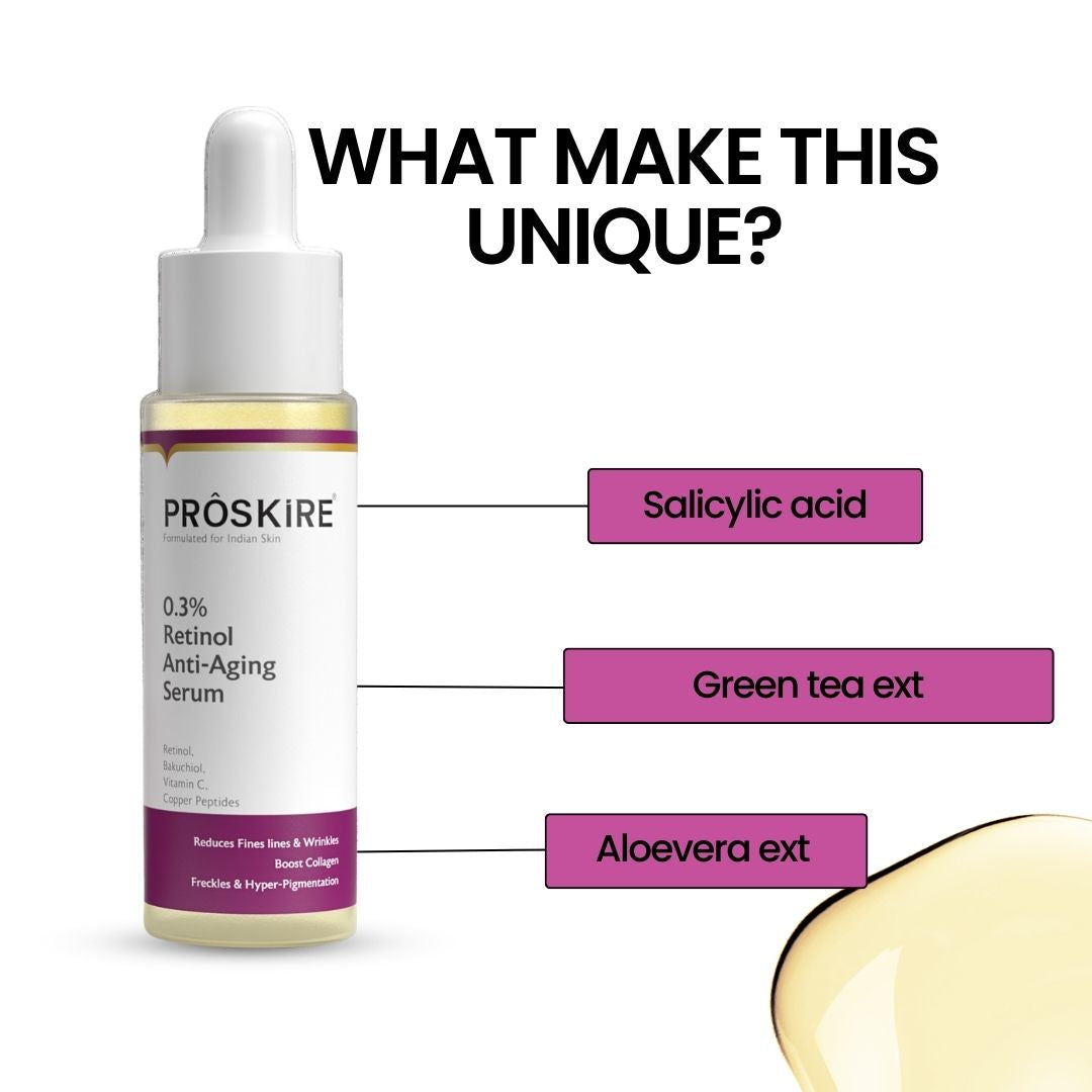0.3% Retinol Serum Wrinkle, Fine Line & Freckle Treatment