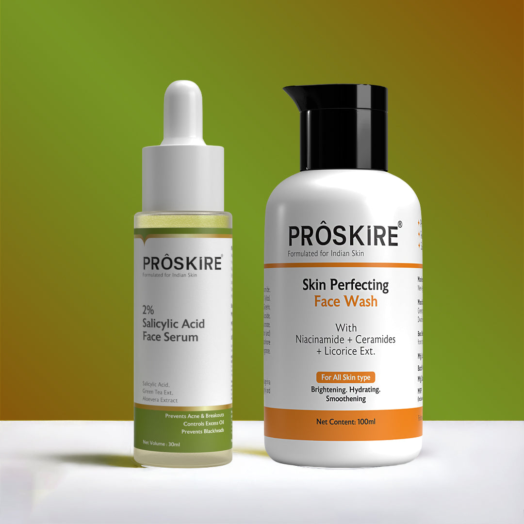 Salicylic Acid Serum with Skin Perfecting Face Wash Combo