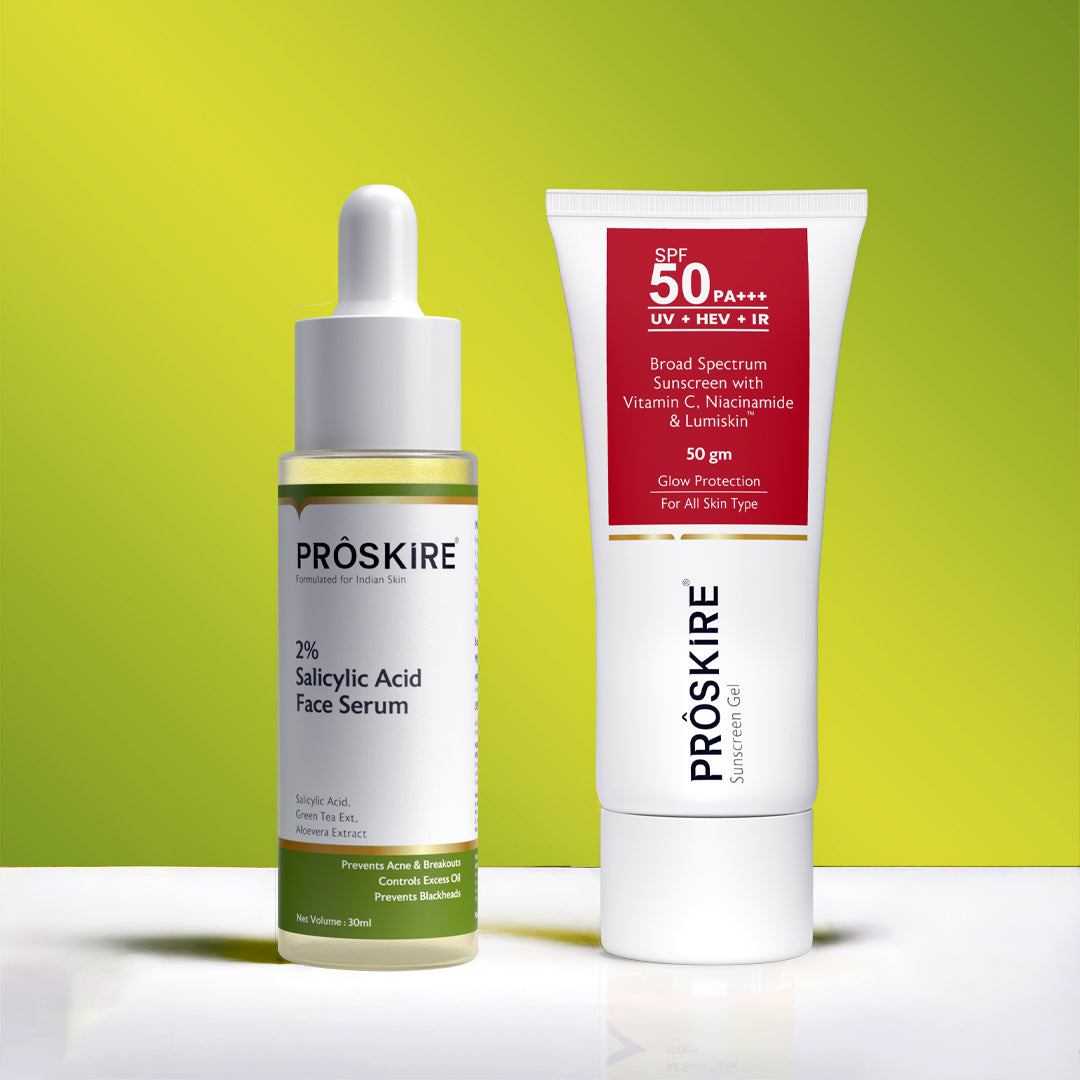 Salicylic Acid Serum + Sunscreen For Acne & Oil-Free Skin