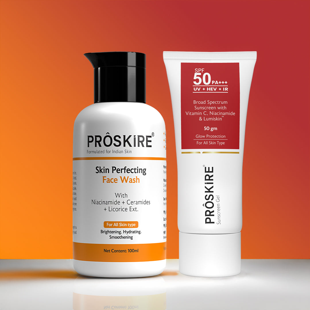 Skin Perfecting Face Wash + SPF 50 Gel Daily Skincare Combo