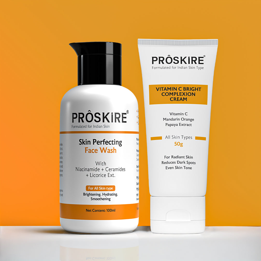 Vitamin C Cream + Face Wash Combo for Glowing & Even Skin