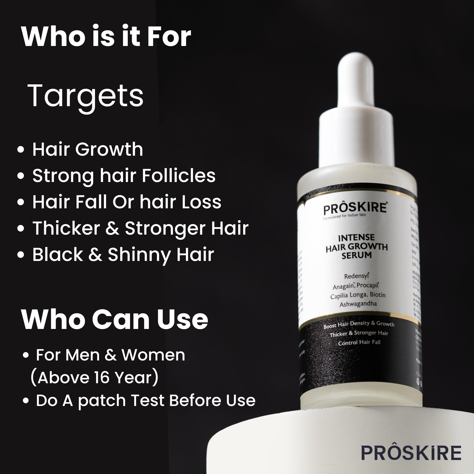 Hair Growth Serum Pack of 3 (30 ml Each) | Hair Fall Control & Regrowth Treatment