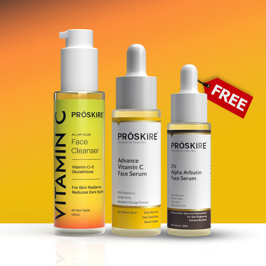 Vitamin C Serum + Vitamin C Cleanser Combo For Dull & Pigmented Skin
