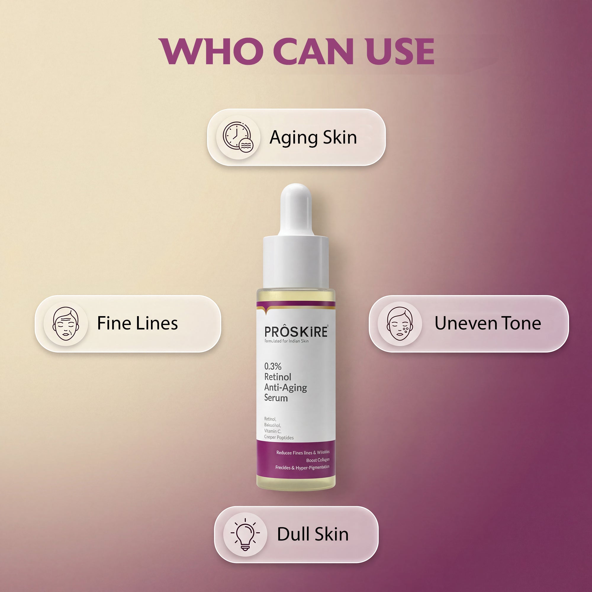 0.3% Retinol Serum Wrinkle, Fine Line & Freckle Treatment (30ml)