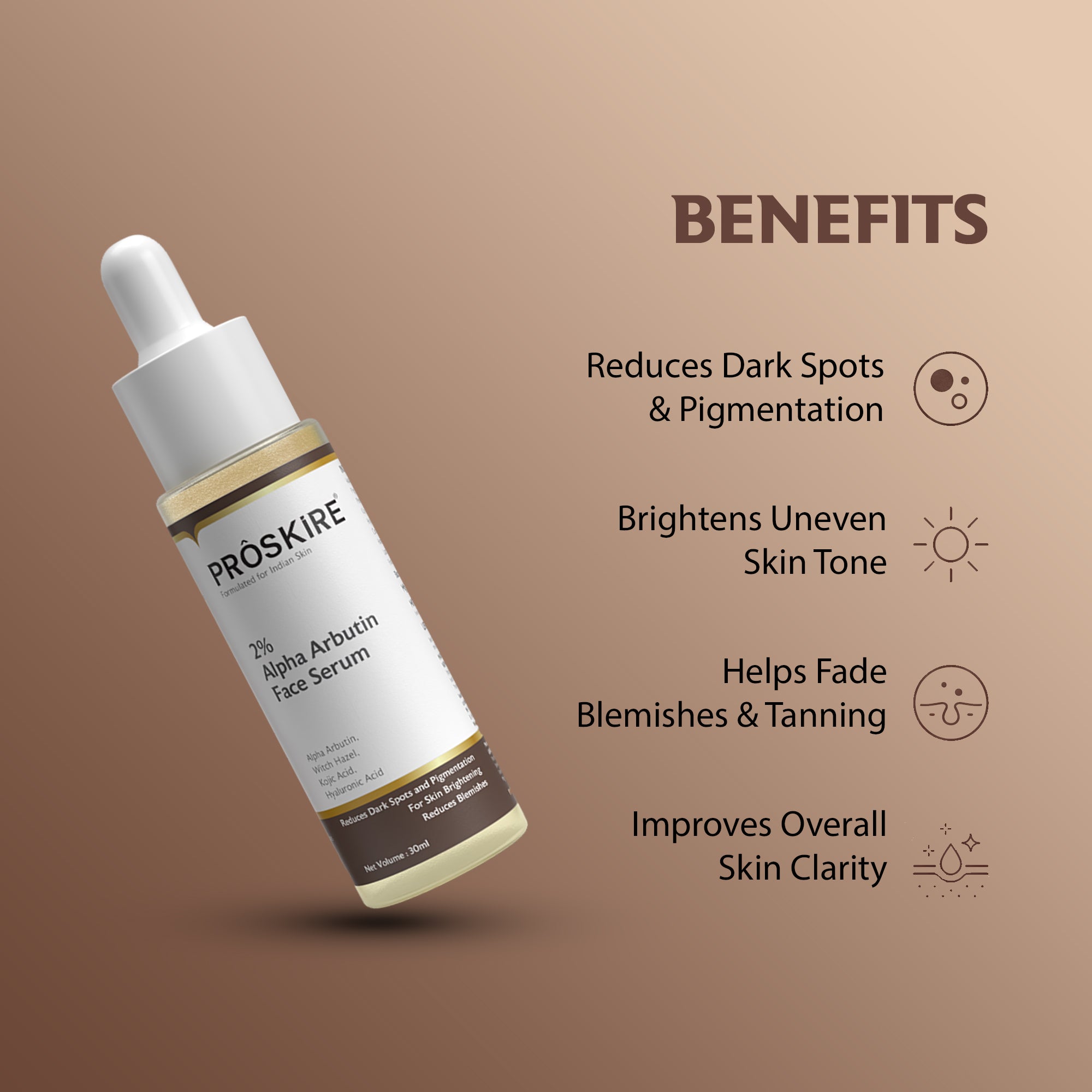 2% Alpha Arbutin Serum Targets Pigmentation & Uneven Tone (30ml)