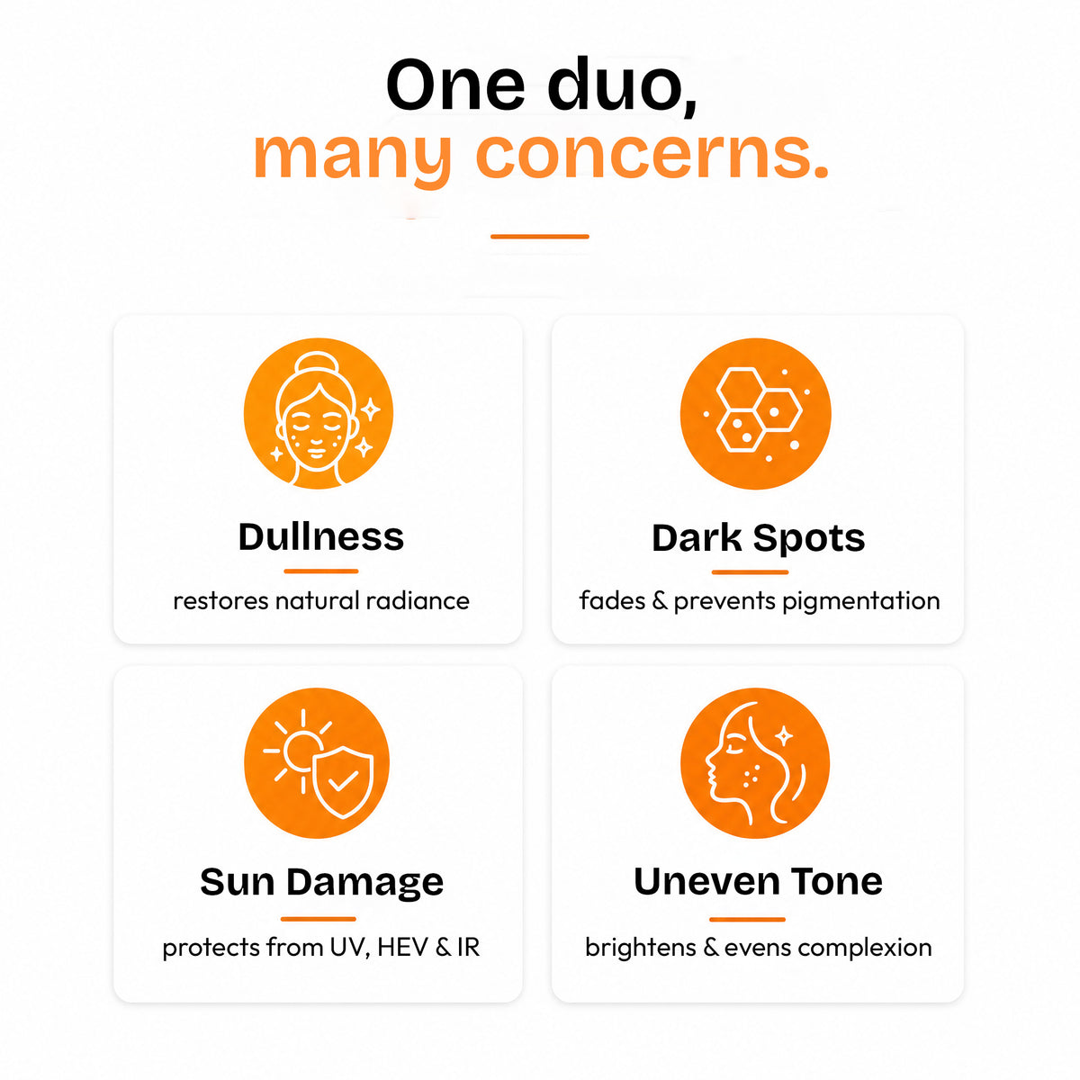 Vitamin C Serum + SPF 50  Skin Glow & Sun Protection (30ml + 50gm)