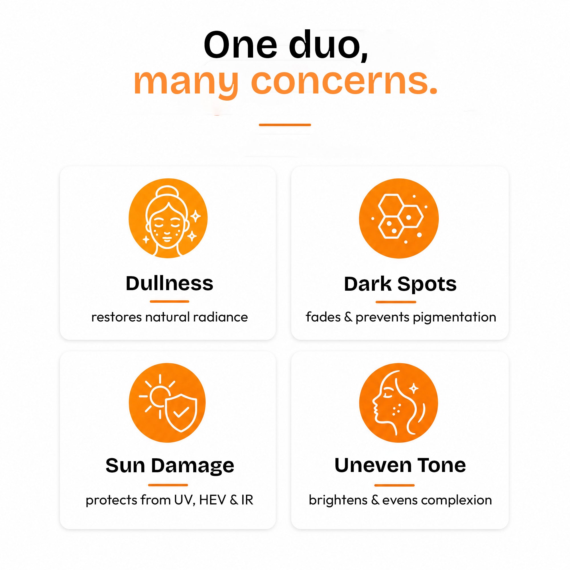 Vitamin C Serum + SPF 50  Skin Glow & Sun Protection (30ml + 50gm)