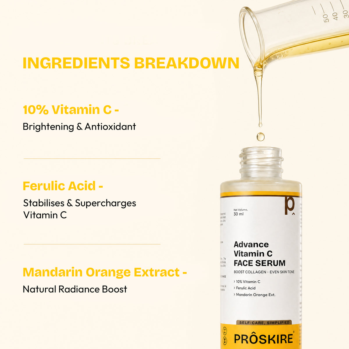 Vitamin C Serum Trio For Skin Brightening & Anti-Aging Formula (90ml)