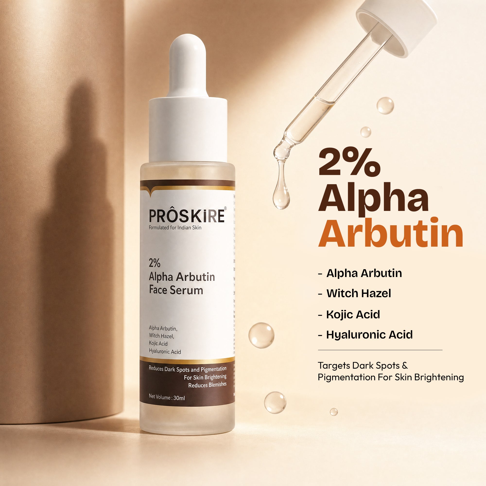 2 Vitamin C Serum For Dark Spot & Pigmentation Control with Alpha (90ml)