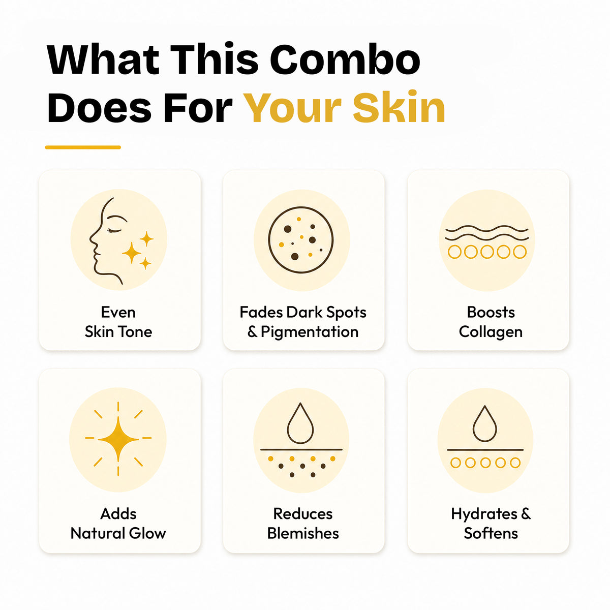 Vitamin C Serum, Face Wash & Sunscreen Combo – Brighten, Cleanse & Protect