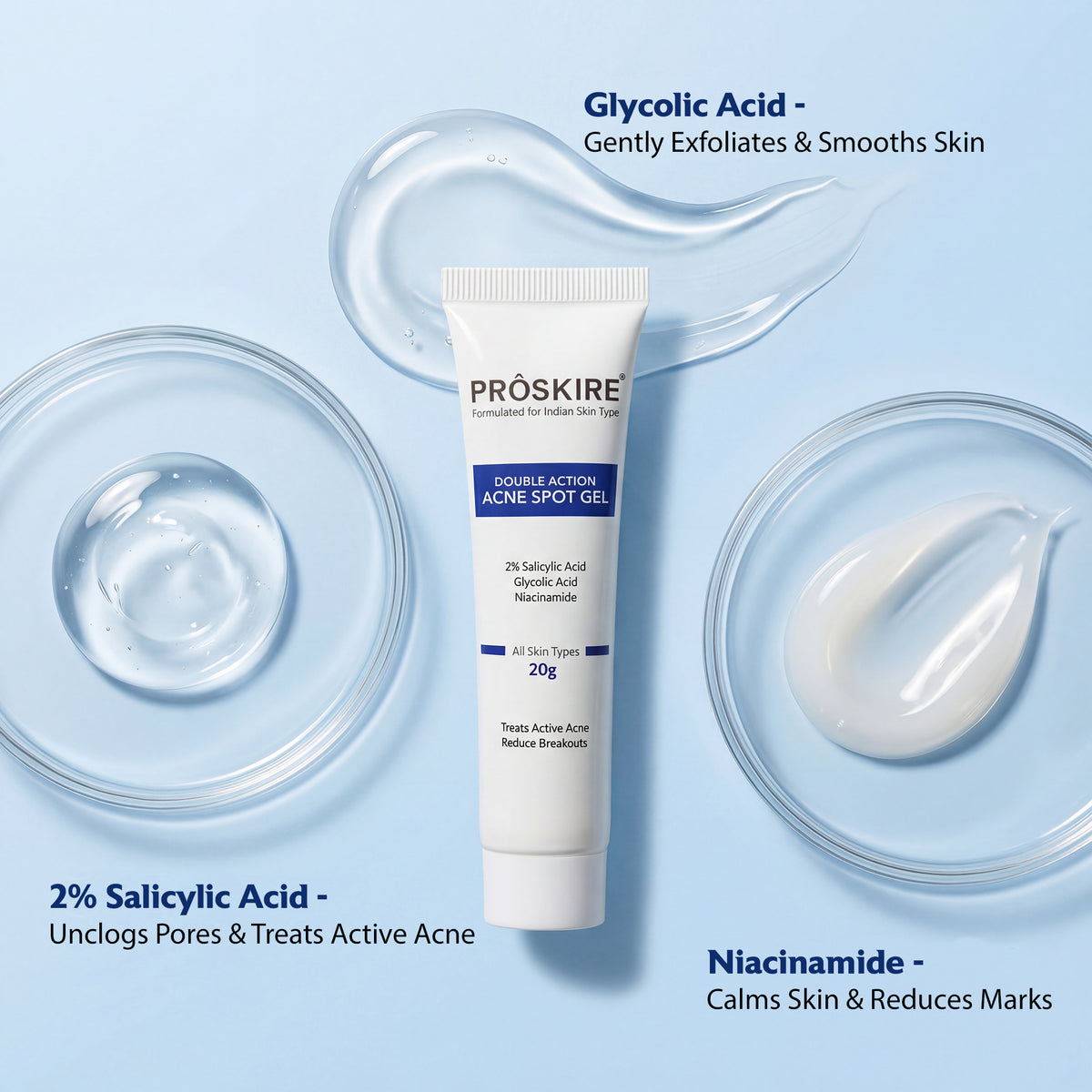Acne Spot Gel for Pimples, Blackheads & Breakouts 20g — 1