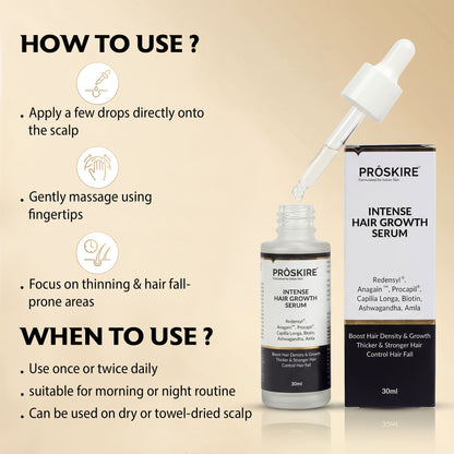 Hair Growth Serum Pack of 3 (30 ml Each) | Hair Fall Control & Regrowth Treatment