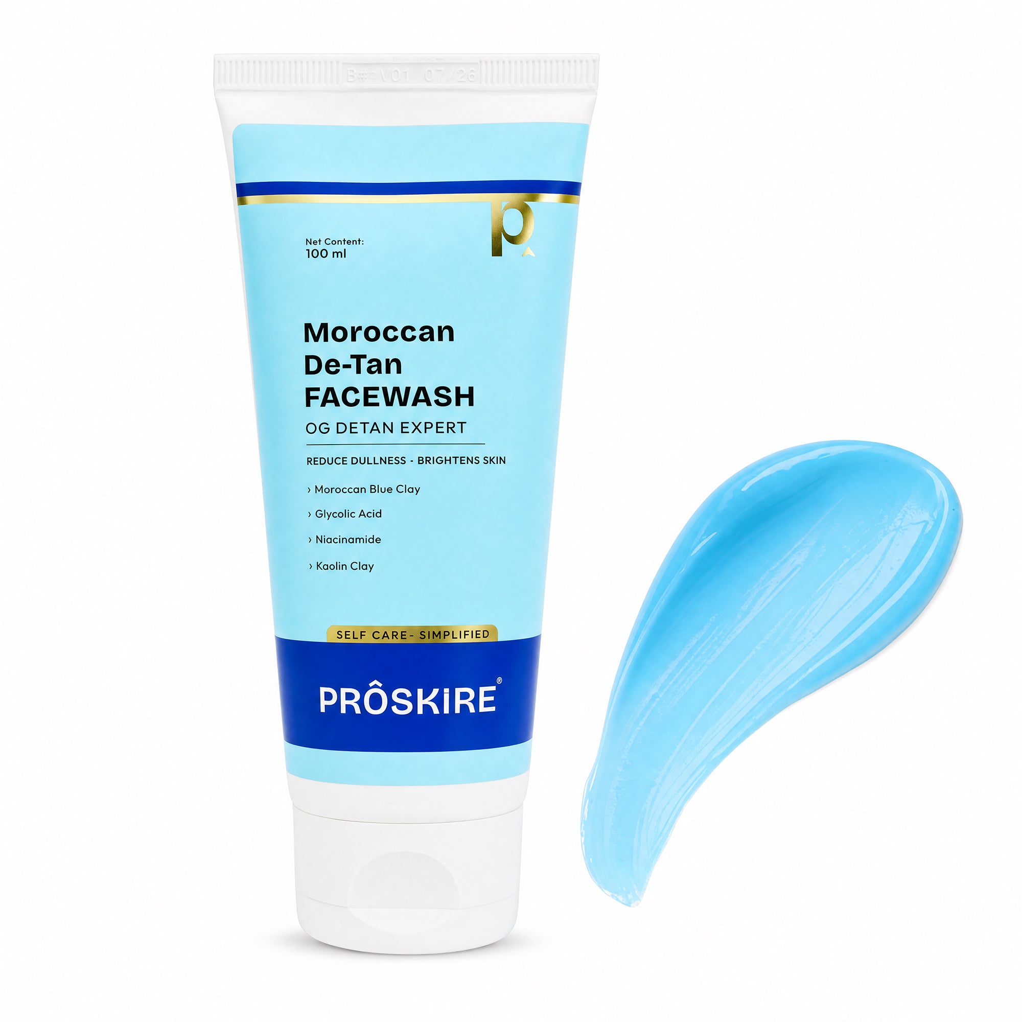 Proskire Moroccan De-Tan Face Wash 100ml