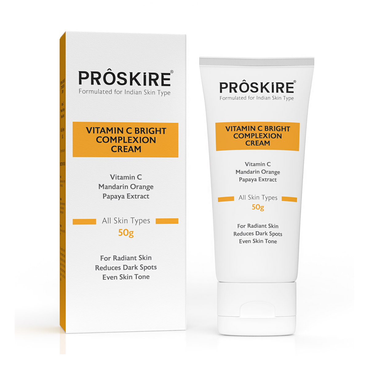 Proskire Vitamin C Cream for Dark Spots, Even Skin Tone & Glowing Skin