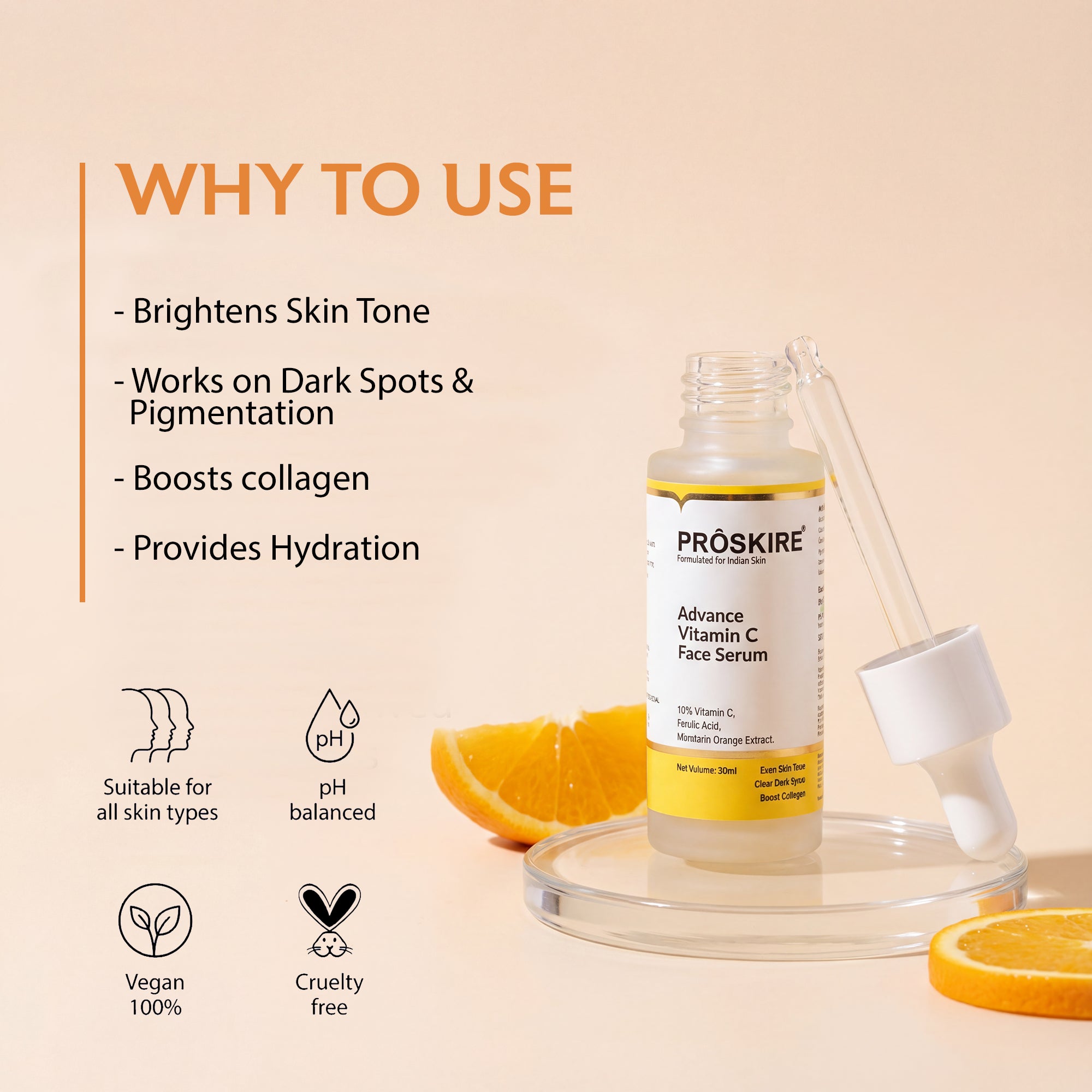 Proskire Vitamin C Glow Complete Skincare Combo for Bright & Even Skin