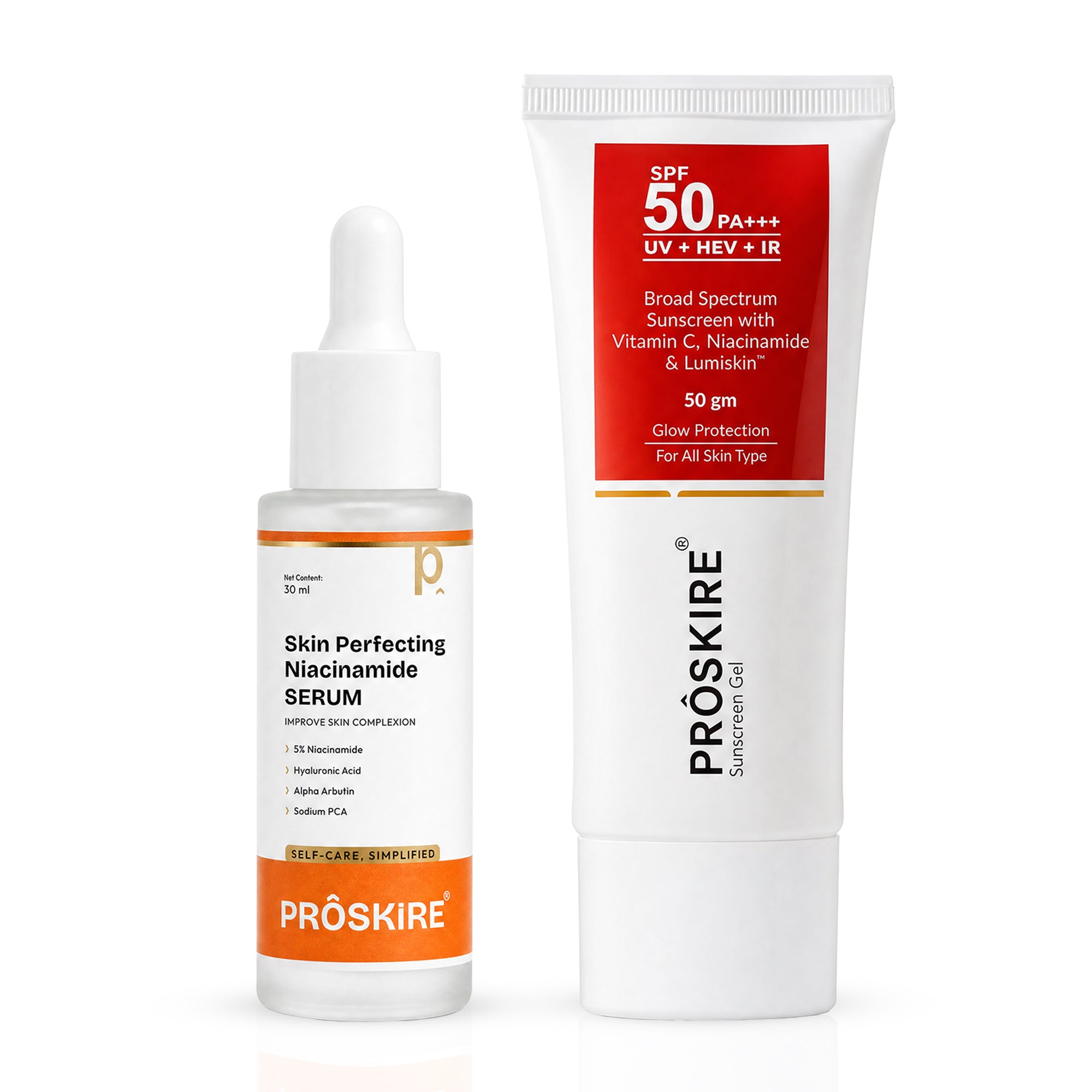 Niacinamide Serum + SPF 50 Pore Control & UV Defense (30ml + 50 Gm)