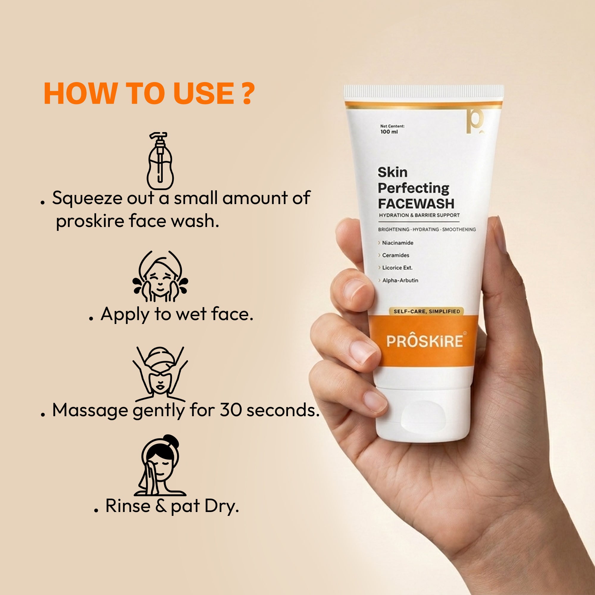Skin Perfecting Face Wash For Clear & Smooth Skin (100ml)