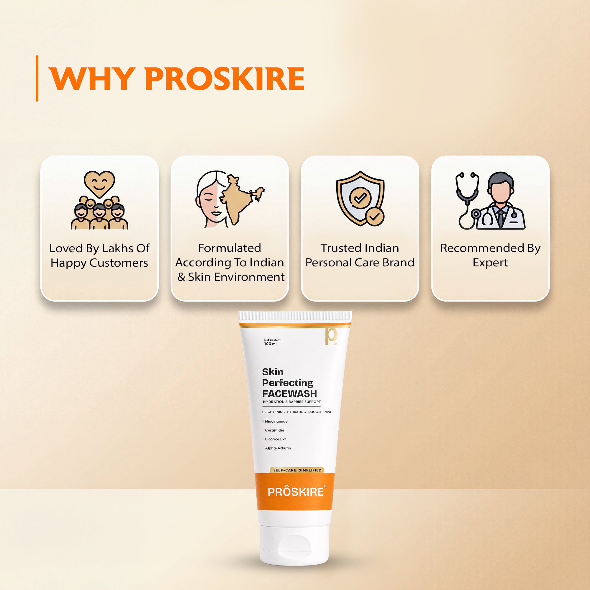Skin Perfecting Face Wash For Clear & Smooth Skin (100ml)