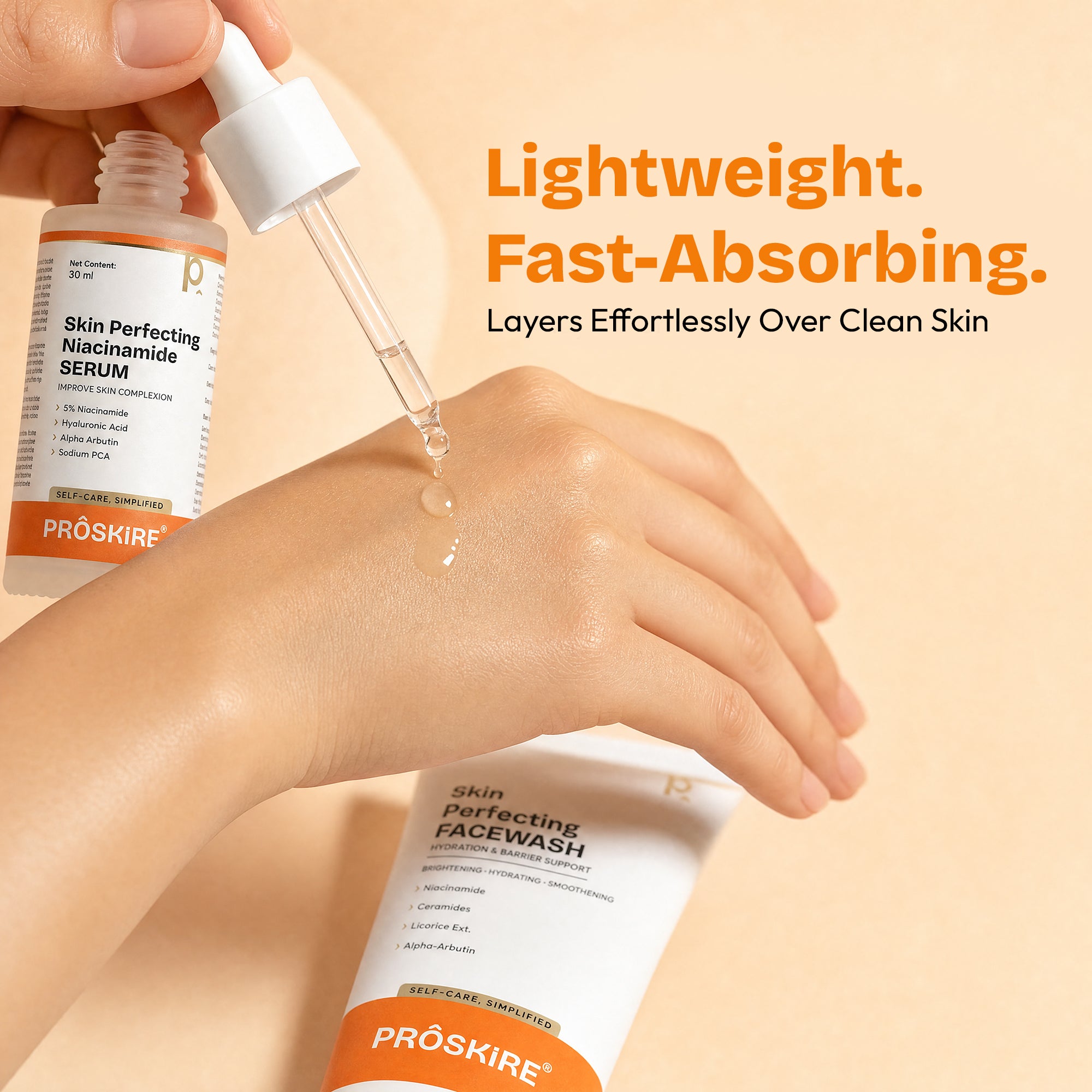 Niacinamide + Face Wash Combo Controls Oil & Minimizes Pores (130ml)