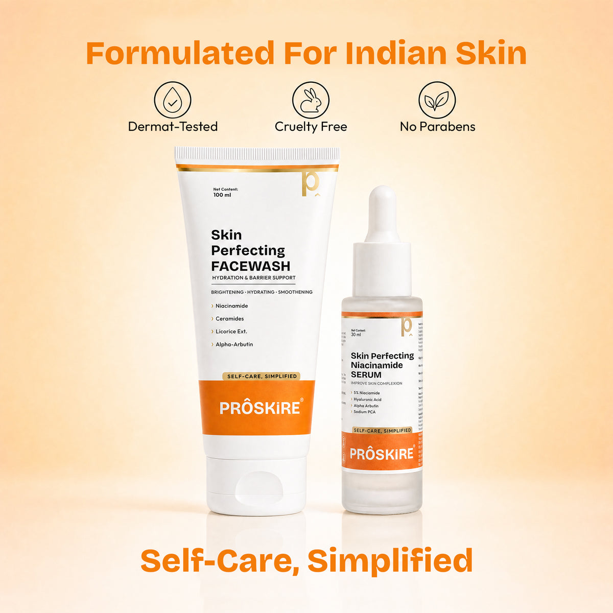 Niacinamide + Face Wash Combo Controls Oil & Minimizes Pores (130ml)
