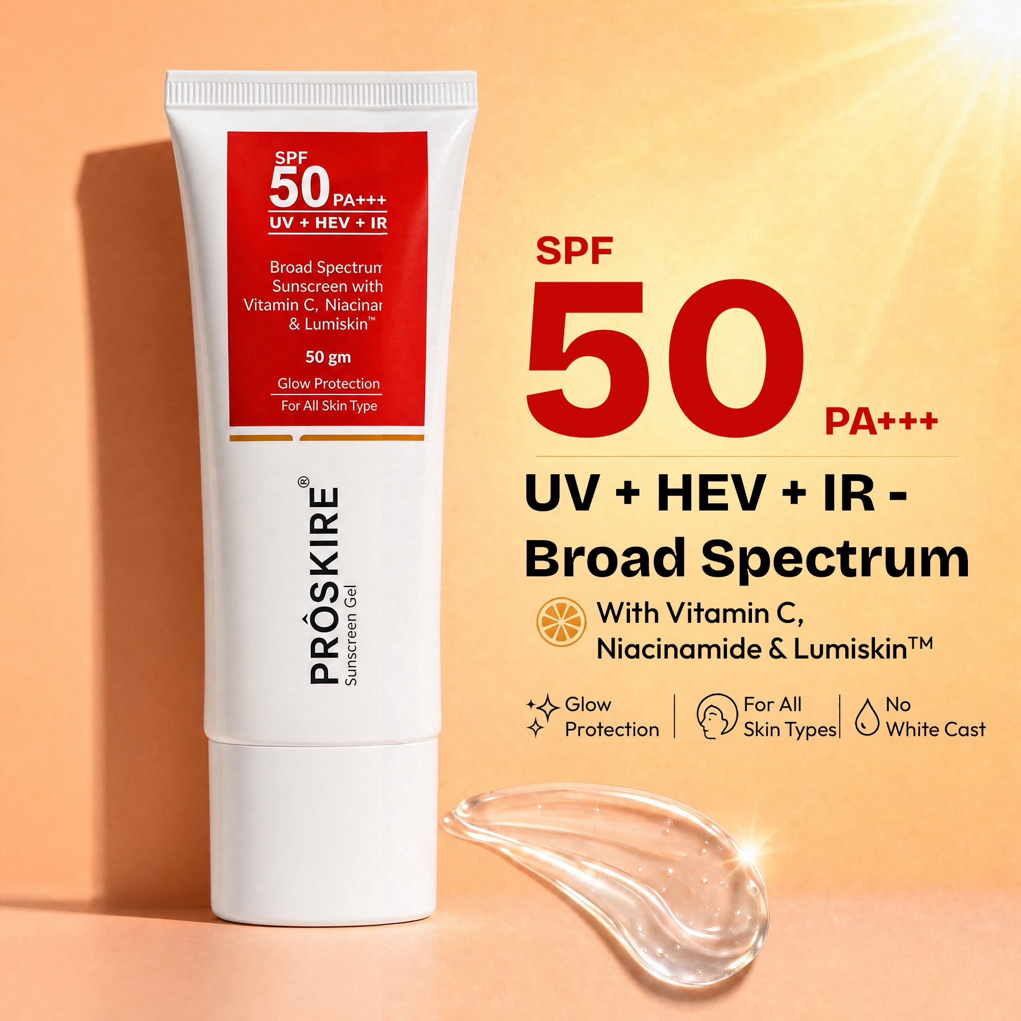 Vitamin C Serum, Face Wash & Sunscreen Combo – Brighten, Cleanse & Protect