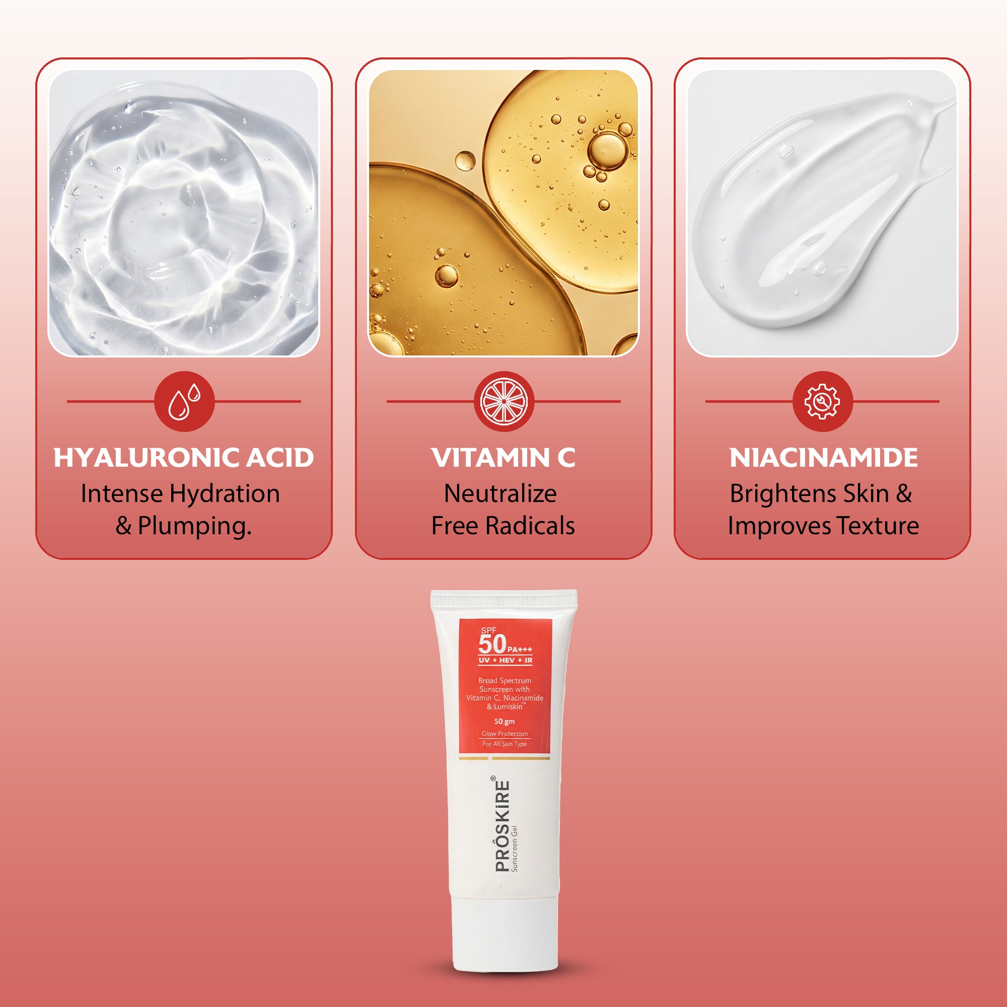 Sunscreen Gel SPF 50 PA Non-Greasy UV Protection (50gm)