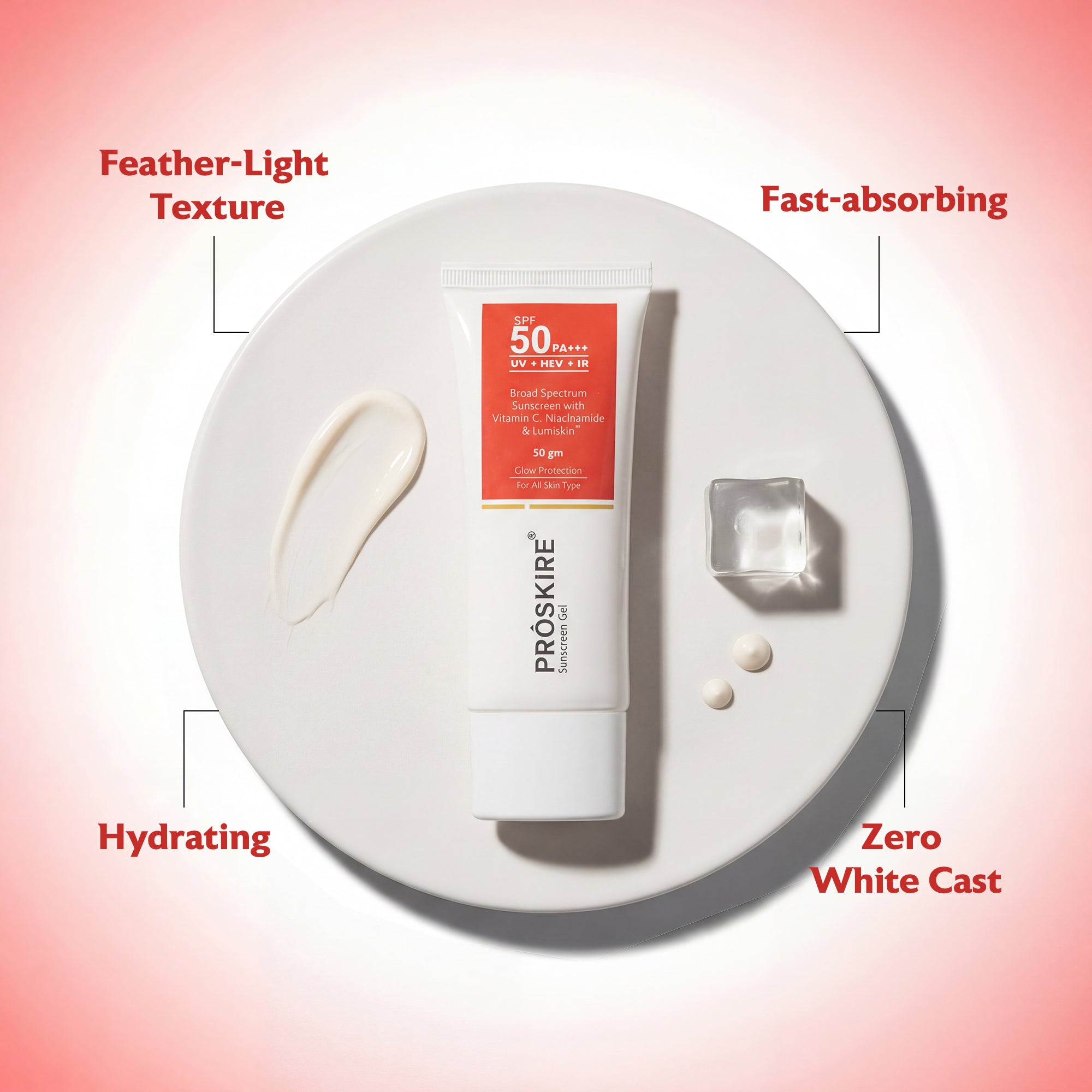 Sunscreen Gel SPF 50 PA Non-Greasy UV Protection (50gm)