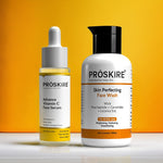 Vitamin C Serum with Skin Perfecting Face Wash Combo Pack of 2