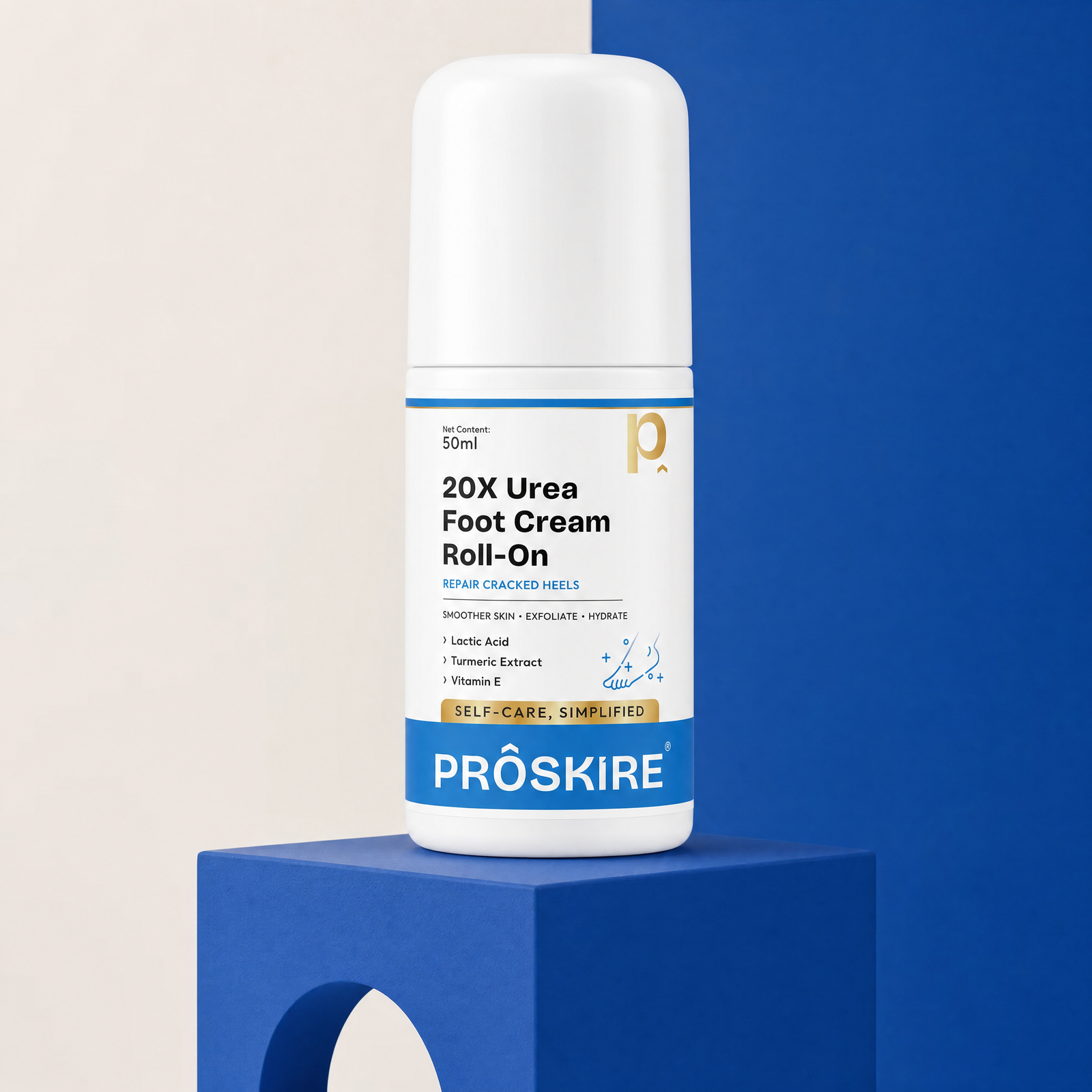 Proskire 20% Urea Foot Cream Roll-On 50ml