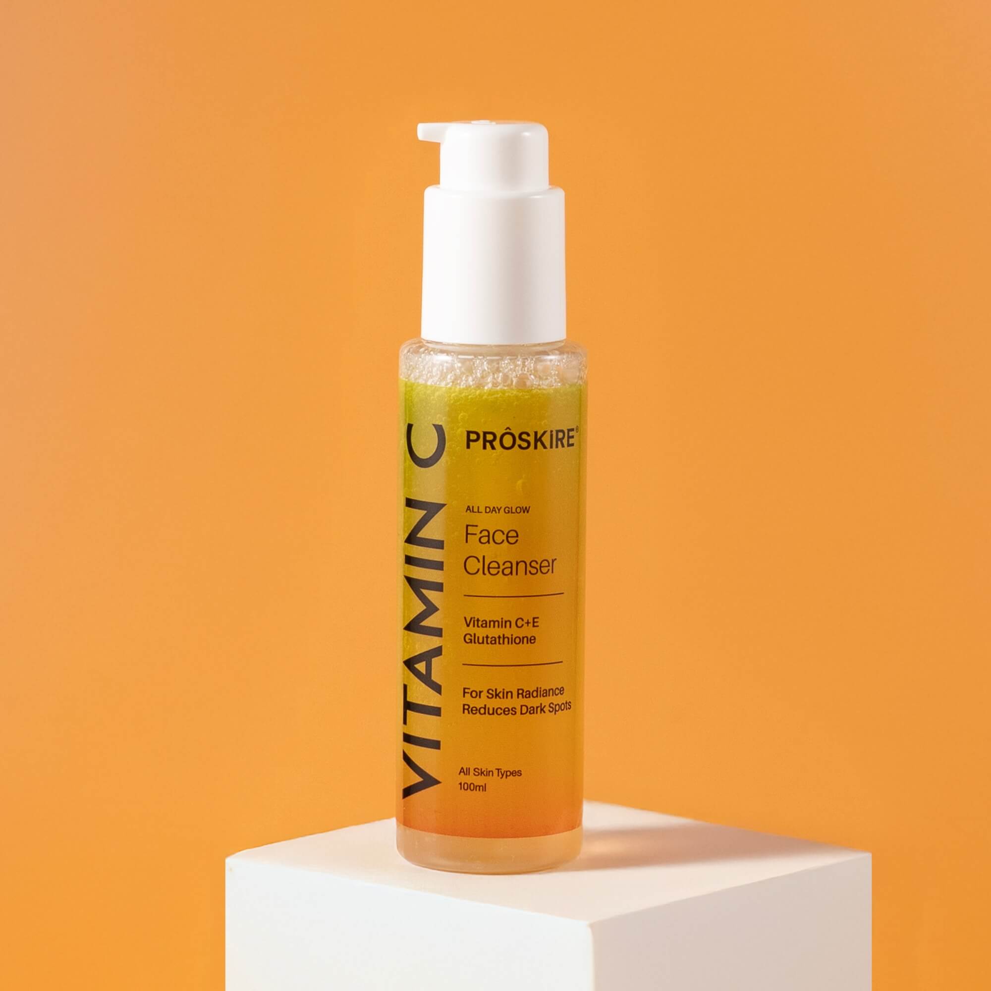 Vitamin C Face Care Combo – Cleanser + Daily Sun Protection SPF