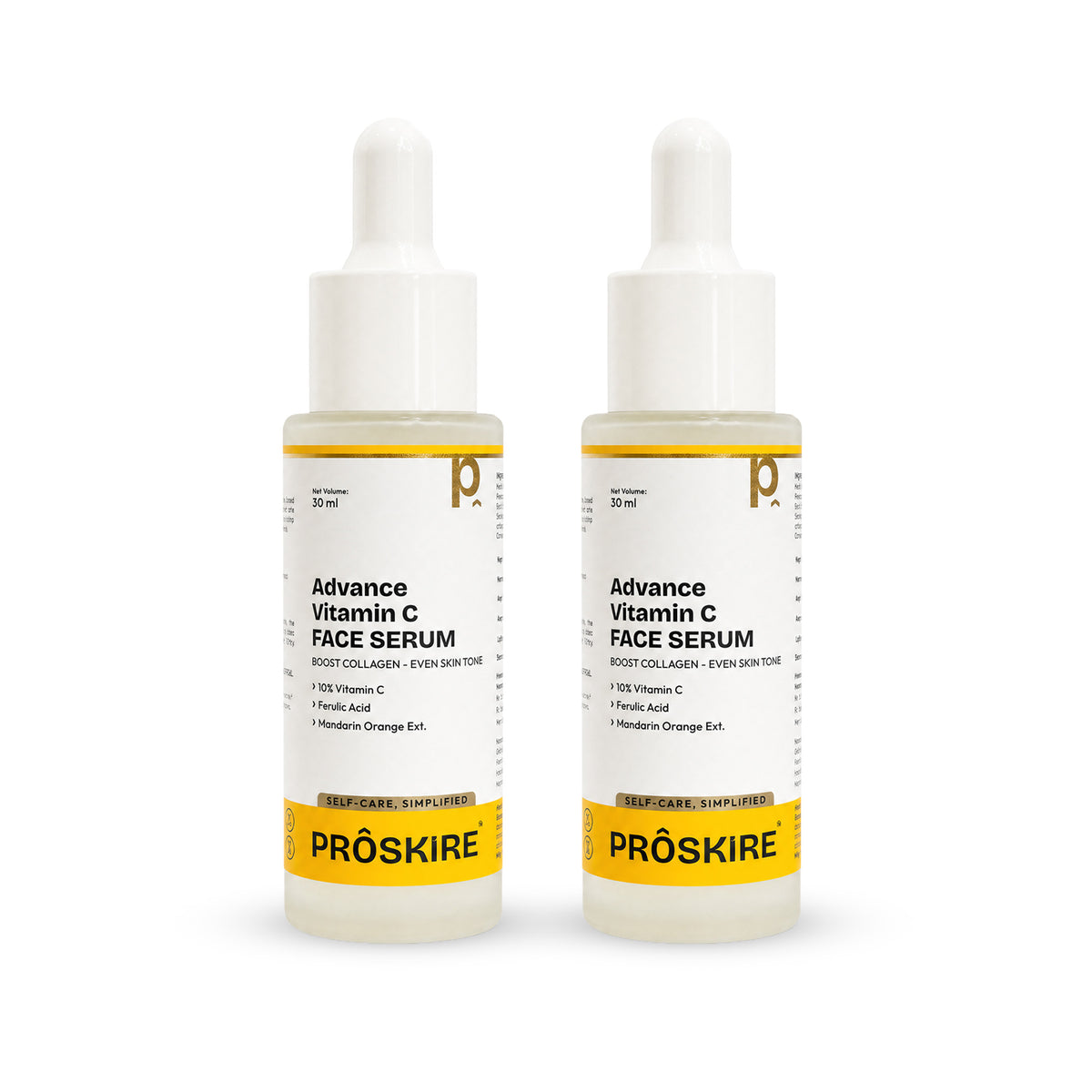 Vitamin C Serum Duo For Glowing Skin & Spot Reduction (60ml)